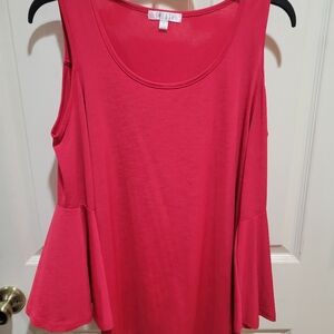 Red Cold Shoulder Longsleeve Top